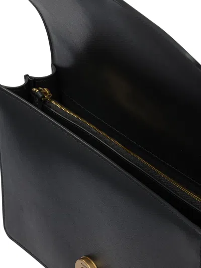 Pinko Love One Antique Gold Green Shoulder Bag