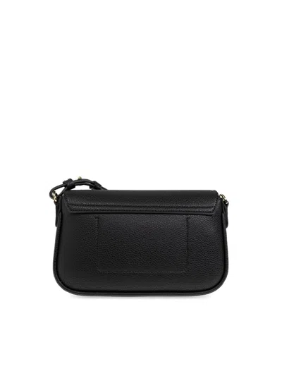 Emporio Armani Official Store Deer-print Mini Bag In Black