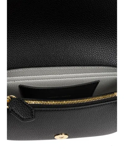 Emporio Armani Official Store Deer-print Mini Bag In Black