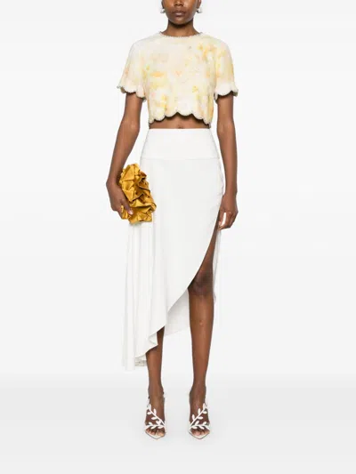 Zimmermann Crush Printed Linen Top In Multi
