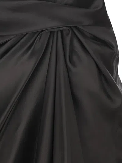 Balenciaga Cupro Skirt With Draperies In Multi