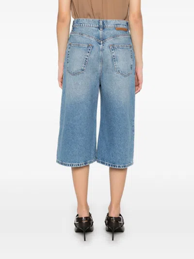 Stella Mccartney Bermuda Shorts In Denim Cotton