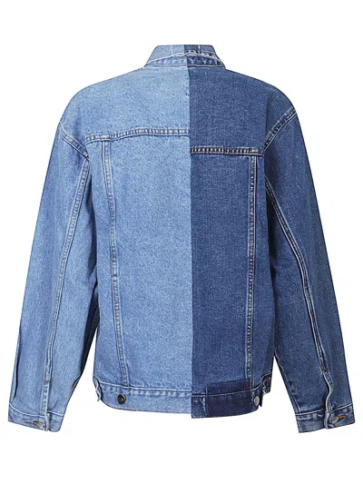 E.l.v Denim E.l.v. Denim Denim Cotton Jacket In Blue