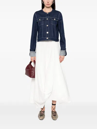 Emporio Armani Denim Cotton Jacket In Multi
