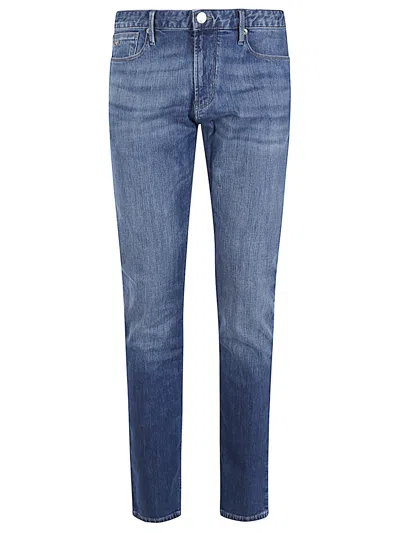Emporio Armani Denim Cotton Jeans In Blue
