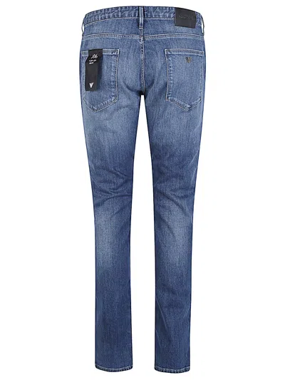 Emporio Armani Denim Cotton Jeans In Blue