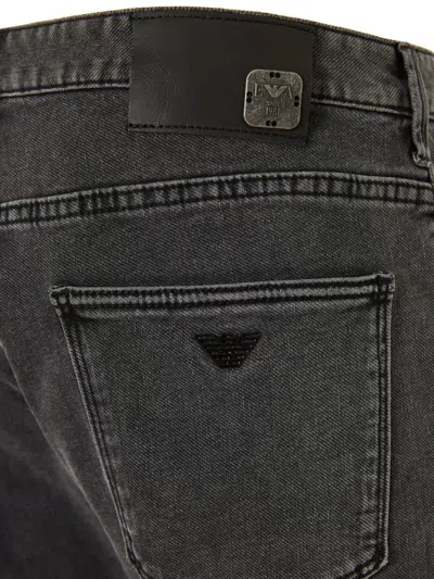Emporio Armani Denim Cotton Jeans In Green