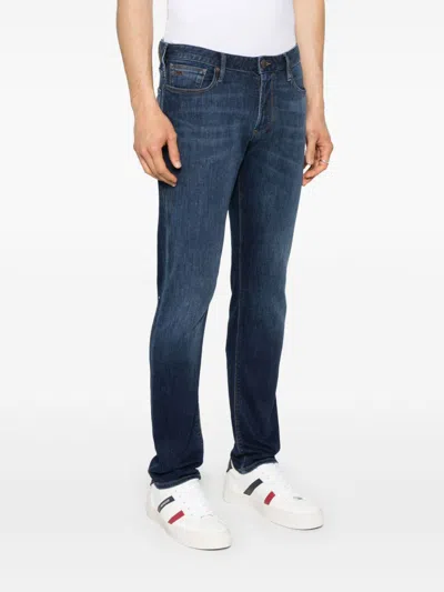 Emporio Armani Denim Cotton Jeans In Blue