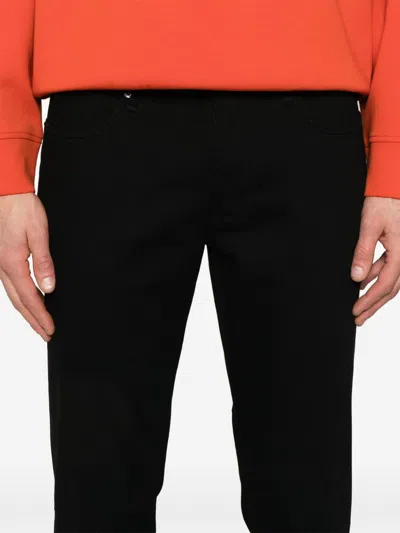 Emporio Armani Man Pants Black Size 31 Cotton, Elastane