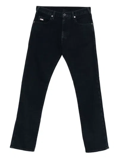 Emporio Armani Man Pants Black Size 31 Cotton, Elastane In Black