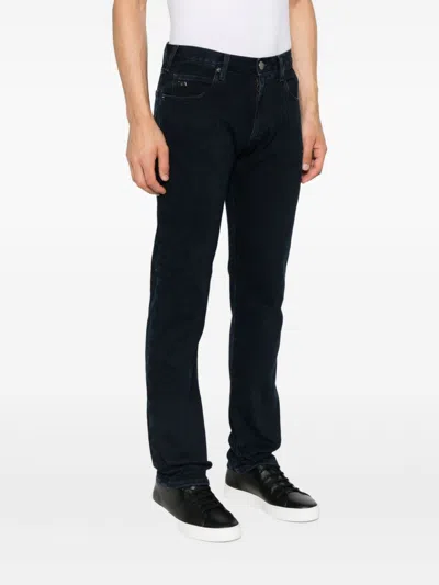 Emporio Armani Man Pants Black Size 31 Cotton, Elastane In Black