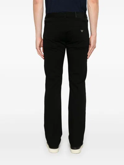Emporio Armani Man Pants Black Size 31 Cotton, Elastane In Blue