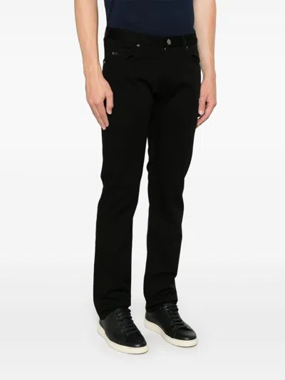 Emporio Armani Man Pants Black Size 31 Cotton, Elastane In Blue