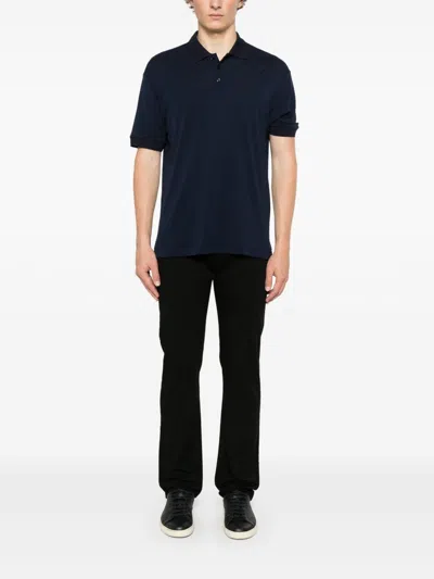 Emporio Armani Man Pants Black Size 31 Cotton, Elastane In Blue