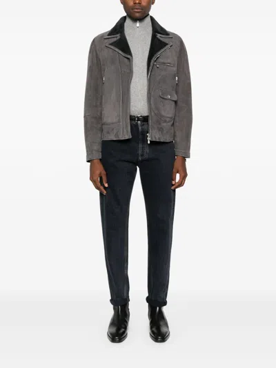 Brunello Cucinelli Five-pocket Denim Jeans With Belt Loops In Black