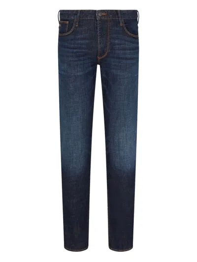 Emporio Armani Denim Cotton Jeans In Blue