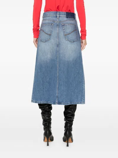 Stella Mccartney Denim Cotton Midi Skirt