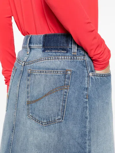 Stella Mccartney Denim Cotton Midi Skirt