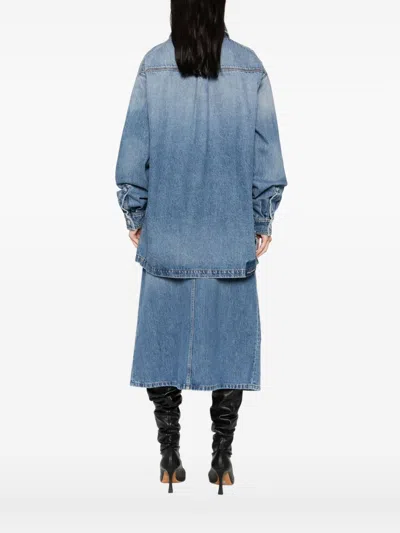 Stella Mccartney Button-fastening Flap-pocket Shirt In Blue