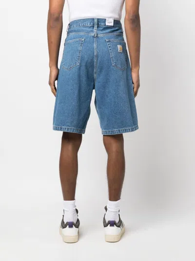 Carhartt Wip  Landon Blue Denim Shorts In Blue