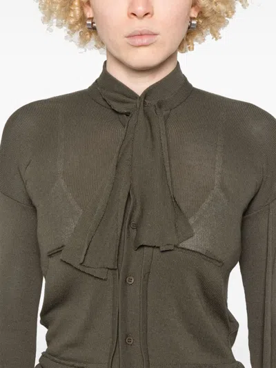 Ottolinger Deconstructed Cardigan In Green