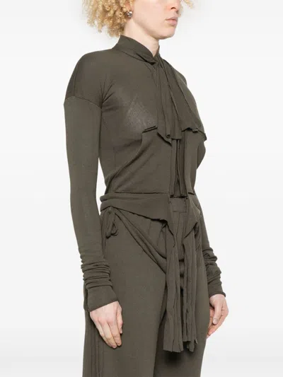 Ottolinger Deconstructed Cardigan In Green