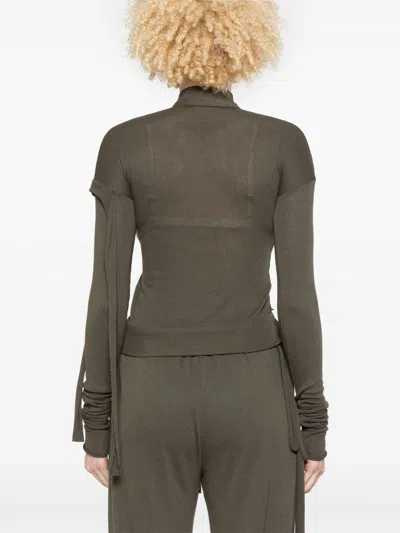 Ottolinger Deconstructed Cardigan In Green