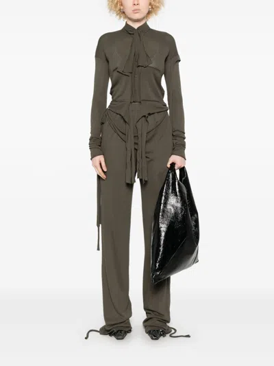 Ottolinger Deconstructed Cardigan In Green