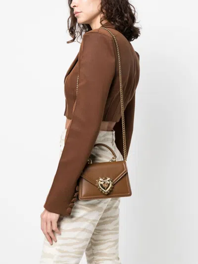Dolce & Gabbana Devotion Small Leather Handbag
