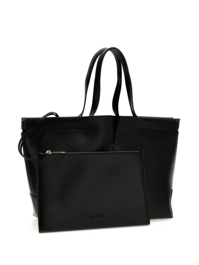 Tod's Di Bag Folio Leather Shopping Bag