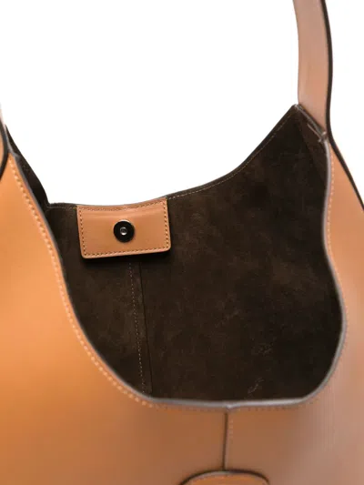 Tod's Di Bag Medium Leather Hobo Bag In Brown