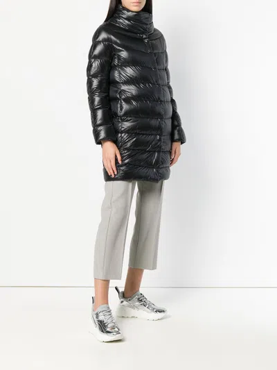 Herno Dora Long Down Jacket In Black