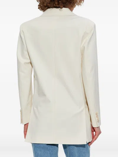 Max Mara Women Double-breasted Jacket In White
