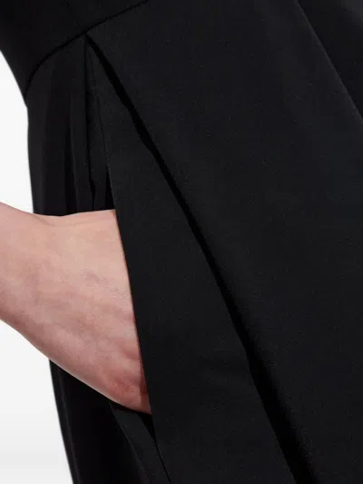 Emporio Armani Sleeveless Black Flared Hem Dress