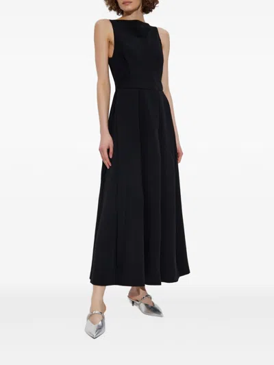Emporio Armani Sleeveless Black Flared Hem Dress