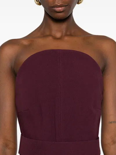 Solace London Dresses Purple In Burgundy