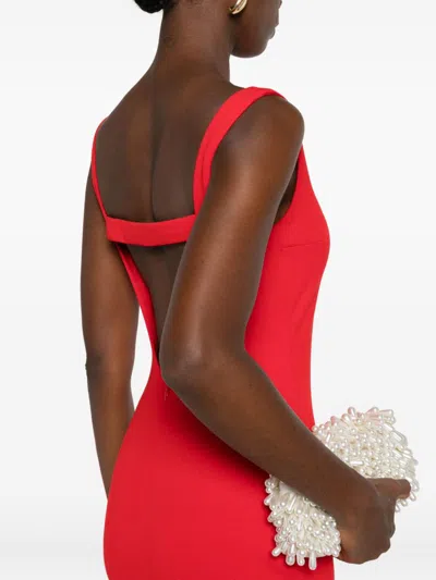 Solace London Imogen Maxi Dress In Red