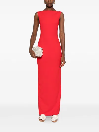 Solace London Imogen Maxi Dress In Red