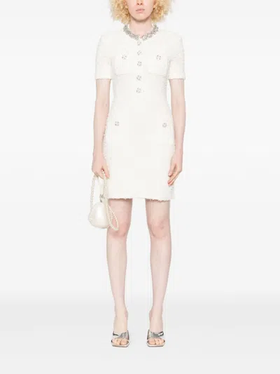 Self-portrait Self Portrait Crystal Embellished Dress In White