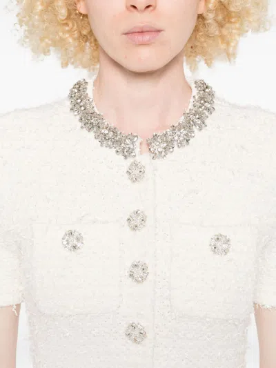 Self-portrait Self Portrait Crystal Embellished Dress In White