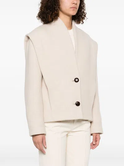 Isabel Marant Dyogo Wool Jacket In Neutral