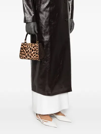 Tory Burch Mini Leather Handbag With Animal Pattern