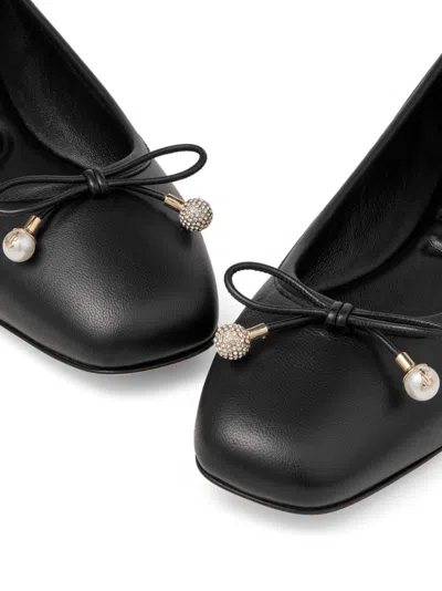 Jimmy Choo Elme Flat Leather Ballet Flats
