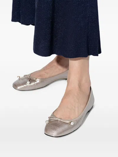 Jimmy Choo Elme Flat Leather Ballet Flats