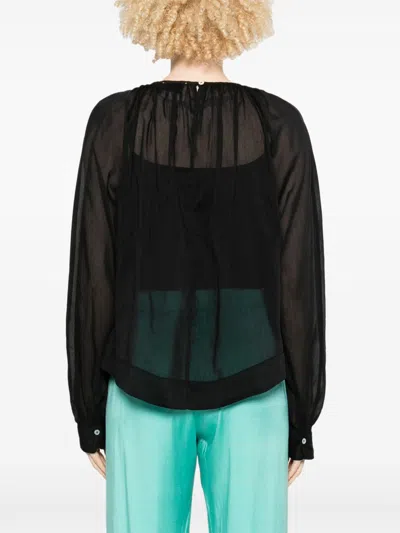 Forte Forte Embroidered Blouse In Black