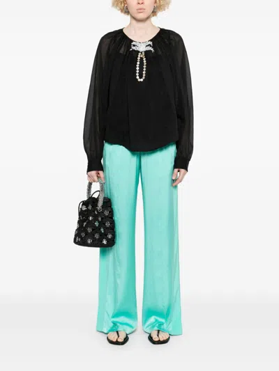 Forte Forte Embroidered Blouse In Black