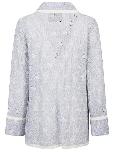 Front Street 8 Embroidered Cotton Jacket In Gray