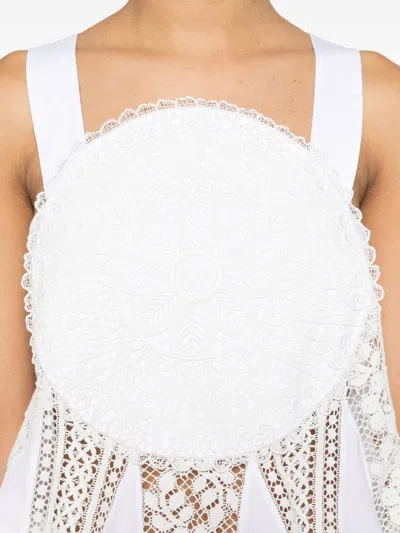 Loewe Embroidered Cotton Top In White