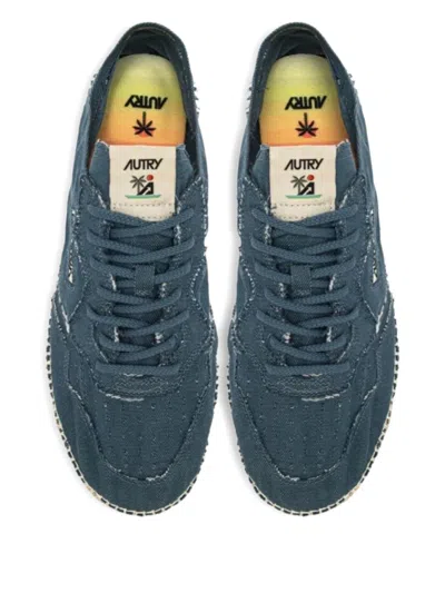 Autry Espadrillas Canvas Sneakers In Blue