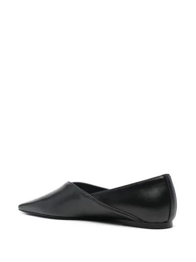 Totême Toteme Main Everyday Leather Flats In Black